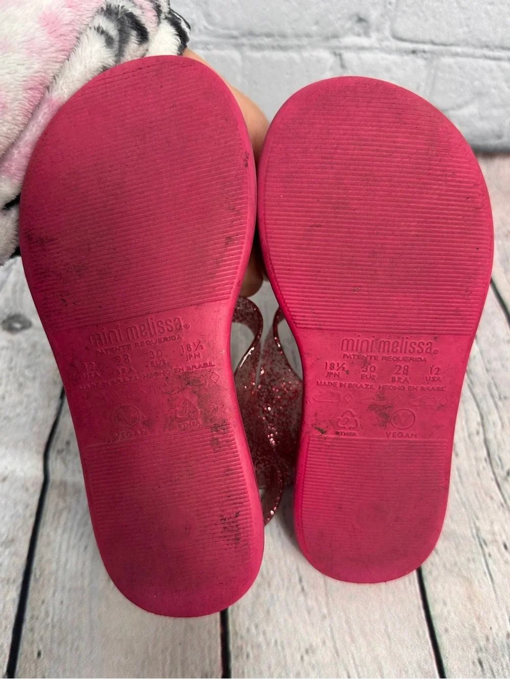 Minnie Melissa Disney jump pink sandals size 12